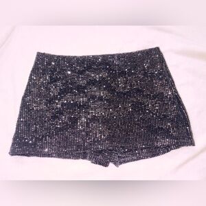 Sparkling Sequin Mini Skort